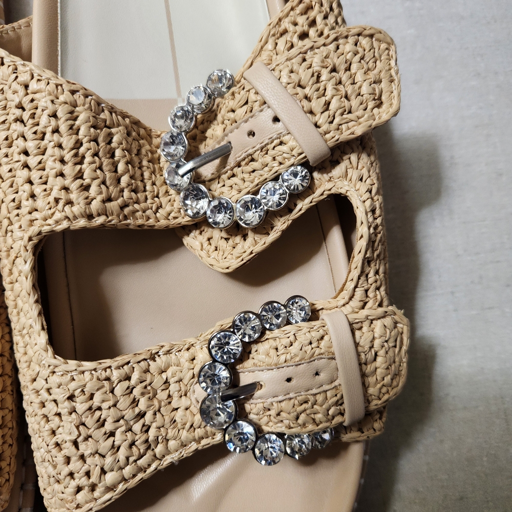 Dolce Vita Tan Woven Women's Comfy Slide Sandals, Size 9.5, NWOT - Picture 6 of 8